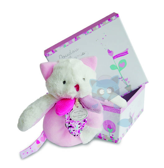  les gommettes hochet chat rose blanc cerise 